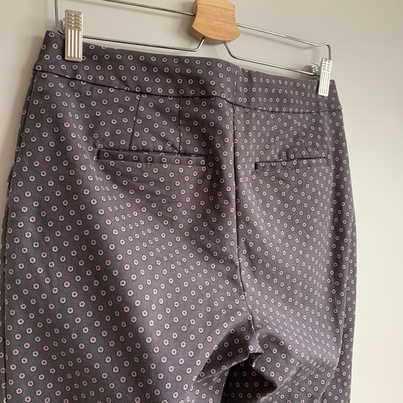 Boden Floral Dress Pant Trouser Purple Size 8 L - Picture 5 of 10